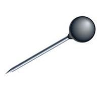 Boîte de 100 épingles sphériques 4mm Noir Noir G