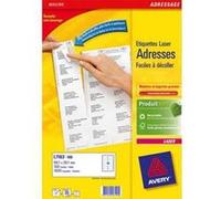 Boîte de 100 étiquettes adresses, laser recyclées blanc, Format 199,6 x 289,1 mm LR7167-100* G
