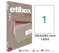 Boite De 100 Étiquettes - Format 199.6x289.1mm - Etibox - Apli 14954