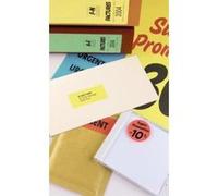 Apli 100754 100 Etiquettes Multi Usage, 210mm x 297mm, Fluorescente Jaune