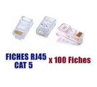 Boite de 100 Fiches RJ45 8P8C - Prises à Sertir