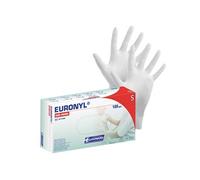 Boîte de 100 Gants Vinyl Jetables Usage Médical sans Poudre Taille S SIS Blanc