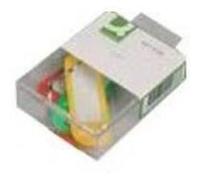 Boite de 100 portes cles 5 couleurs assortis… G