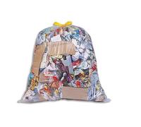 Boîte de 100 sacs poubelles à liens coulissants transparents 100 litres 25 microns