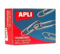 Boîte de 100 trombones 25mm Apli G