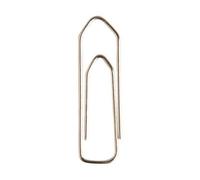 Boîte de 100 Trombones en Acier Galvanisé, bout rond forme ondulée 77 mm