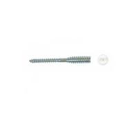Boite de 100 Vis top-roc PVC - 6x70 mm - Filet 33 mm capuchon blanc - A430140