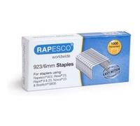 Rapesco 1235 Agrafes Galvanisées Résistantes de Type 923/6 mm, Lot de 1000