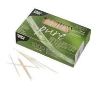 Boite de 1000 Cure-dent PURE 2 pointes en bois 68 mm G