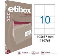 APLI Étiquettes Etibox 119768 – Format 105 × 57 mm – Boîte de 1000