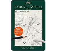 Boîte de 11 crayons graphite Pitt Graphite Matt Faber-Castell
