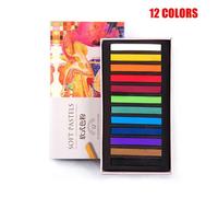 Boîte De 12/24/36/48 Crayons De Couleur Pastel Doux, Ensemble De Craies Carrées Pour Artistes, Couleurs Assorties, Fournitures De Papeterie Scolaires