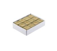 Boite de 12 craies pour queue de billard - couleur camel