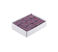 Boite de 12 craies pour queue de billard - couleur prune