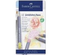 Boîte de 12 crayons de couleur aquarellables Faber Castell Goldfaber Aqua