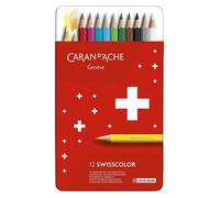 Boite de 12 crayons de couleur permanents - Caran d'Ache