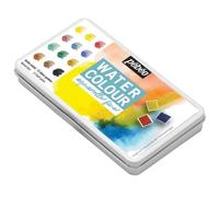 Boîte De 12 Demi-Godets Aquarelle + Pinceau À Eau