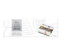Windsor & Newton Artist Watercolor Half pan 12 Color Set Black Box Set (Japan Import)