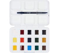 Boîte De 12 Demi-Godets Peinture Aquarelle + 3 Gratuits Van Gogh Royal Talens