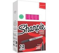 Boîte de 12 marqueurs permanents Sharpie Pointe fine 0,9 mm Multicolore G