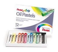Pentel - Craie Pastelle D'huile Phn4, Étui En Plastique De 12 (Phn4-12)