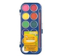 Boîte De 12 Pastilles De Gouache + Pinceau