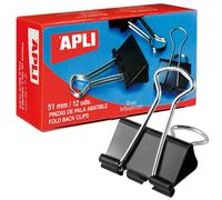 APLI Pinces à clip 11952 – 51 mm – Boîte de 12