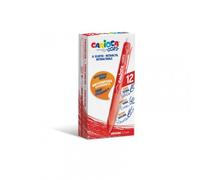 Boite De 12 Stylos Oops Clip Rouge Carioca 43043/03