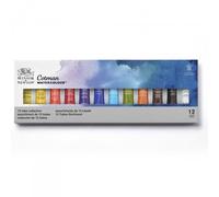 Boîte De 12 Tubes De Peinture Aquarelle Cotman Winsor Et Newton 12x8ml