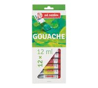 Boîte de 12 tubes de peinture gouache 12ml Talens
