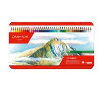 Caran d'Ache – Crayons de couleur Pablo – Set de 120 multicolore – 3,8 mm – boîte métal