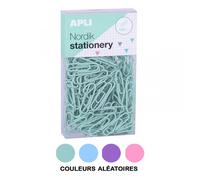 Boîte De 140 Trombones En Métal Couleurs Pastel Nordik Apli