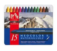 Boîte Métal 15 Pastels À La Cire Aquarellable Néocolor 3 Caran D'ache