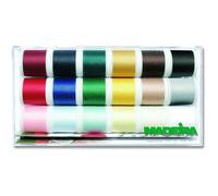 Boîte de 18 bobines de fil de couture - MADEIRA - 200 mètres - 100% polyester - Pour tous tissus