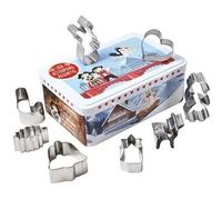 Boite de 18 découpoirs - PATISSE - Métal - Décor Alsace - en inox