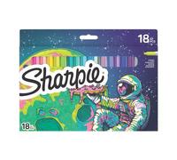 Sharpie – Marqueurs permanents – Édition limitée – Pointe fine – Couleurs assorties – Lot de 18