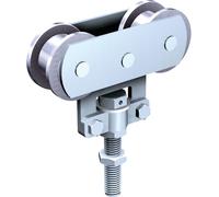 Boite de 2 montures galets acier à rouleaux MANTION 0255A X 2