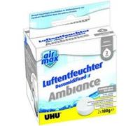UHU Recharges pour absorbeur d'humidité 37355 – Boîte 2×100 g – L7,6×H7,6×P6,2 cm gris/blanc