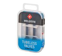 Boîte de 2 valves de pneu tubeless P2R Presta Weldtite Noir