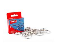 Boite de 20 Anneaux de Reliure Métalliques APLI - 32 Mm - Mixte