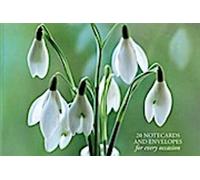Boîte de 20 cartes et enveloppes : Perce-neige : Un ravissant paquet de 20 cartes-cadeaux à fleurs de haute qualité et enveloppes décoratives