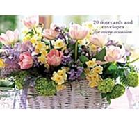 Boîte de 20 cartes et enveloppes : Tulipe rose : Un ravissant paquet de 20 cartes-cadeaux à fleurs de haute qualité et enveloppes décoratives