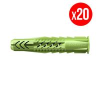 Boîte de 20 chevilles universelle UX Green FISCHER 518887 Ø10 x 60 mm sans vis