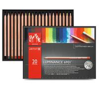 Boite de 20 crayons de couleur Luminance 6901 Caran d'Ache Classic sélection