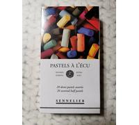 Boîte De 20 Demi-Pastels À L'écu Assortis Sennelier Extra Tendre