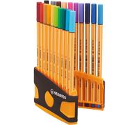 Boîte De 20 Feutres Colorparade 88 Point 1 Mm Stabilo Anthracite/Orange 8820-03-05