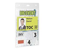 Boîte de 20 porte-badges, pour format A6, transparent