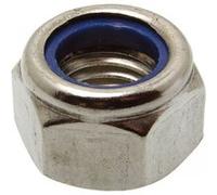 Acton Écrous hexagonaux indesserrables 62602 – M6 Inox A2 Bague nylon Boîte 200