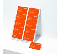 Boîte de 200 inserts microperforés 54 x 90 mm pour badges