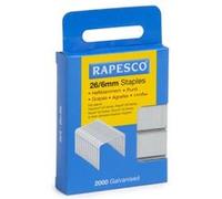 Rapesco S2662MA3 Agrafes Galvanisées 26/6mm (No.56), Lot de 2000